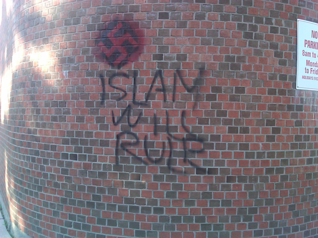 Muslim vandalism in Toronto, Canada